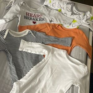 5 long sleeve onesies for boys